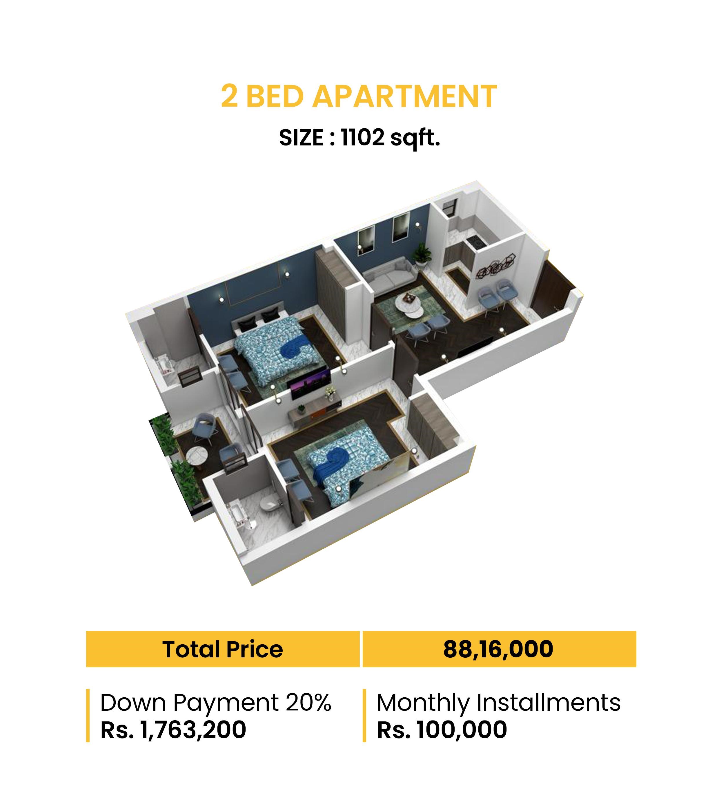 2 Bedroom Apartment