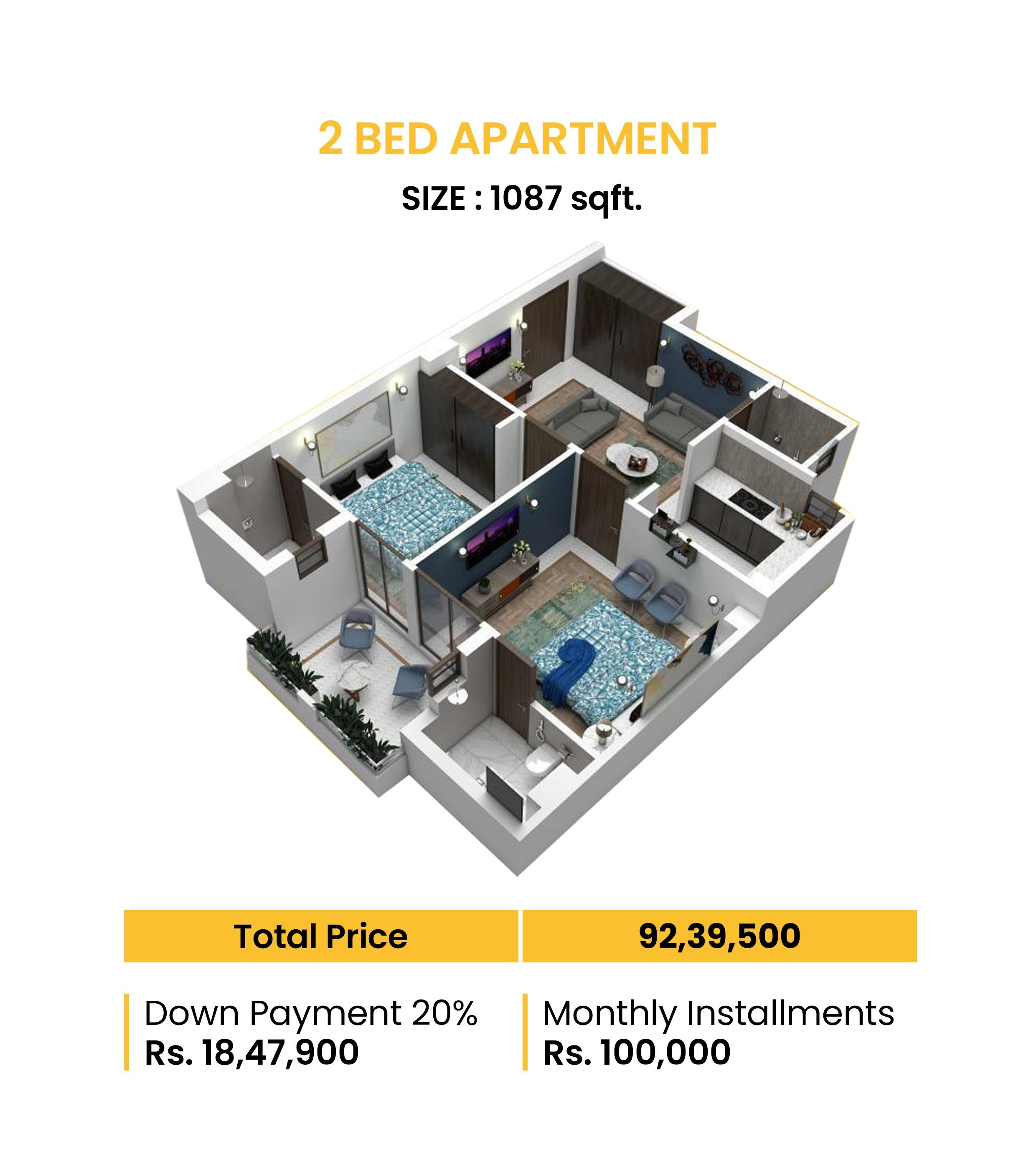 2 Bedroom Apartment