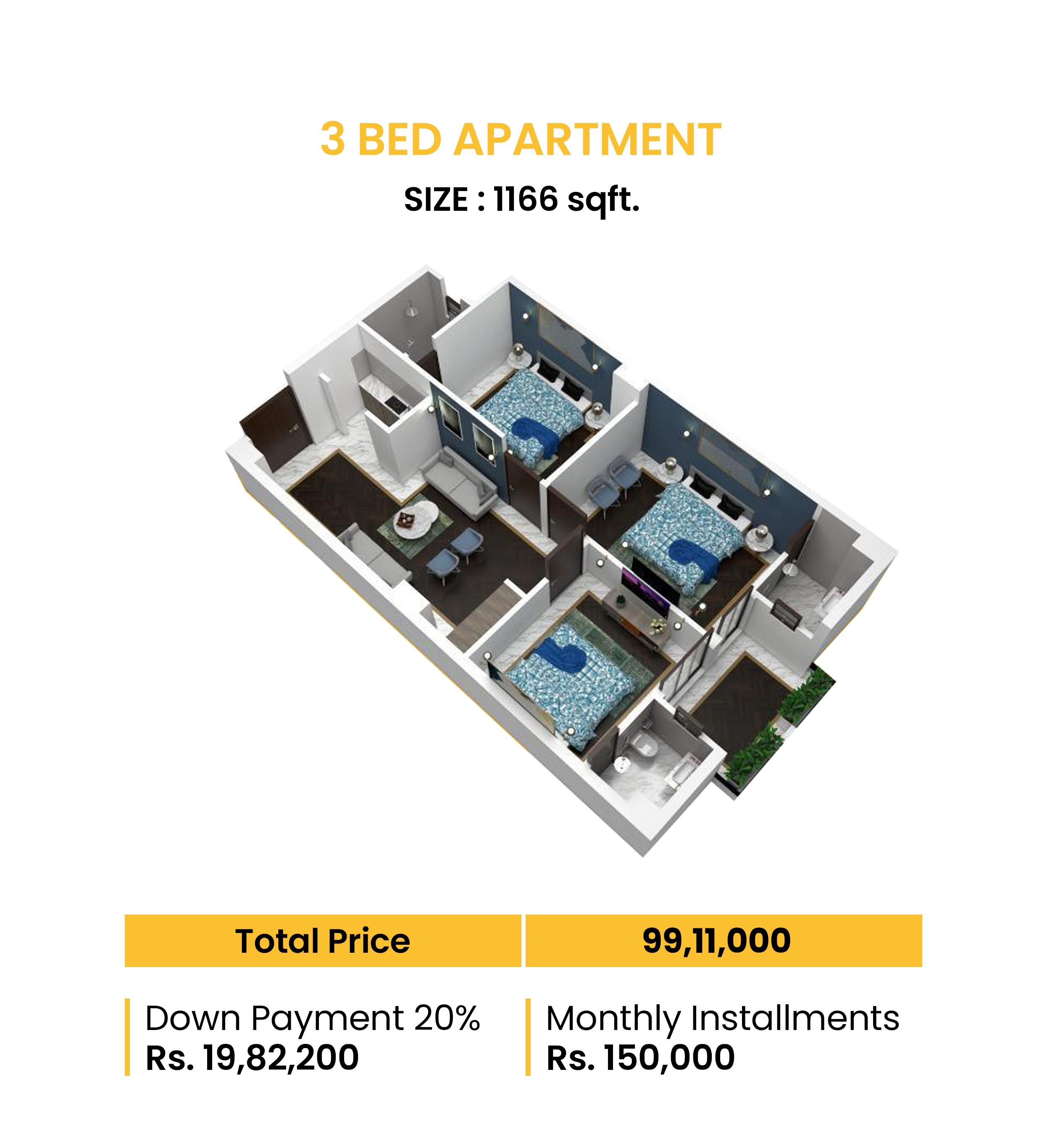 3 Bedroom Apartment